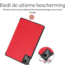 Hoozey - Tablet hoes geschikt voor Lenovo Tab M11 - 11 inch - Tablet hoes - Sleep Cover - Rood