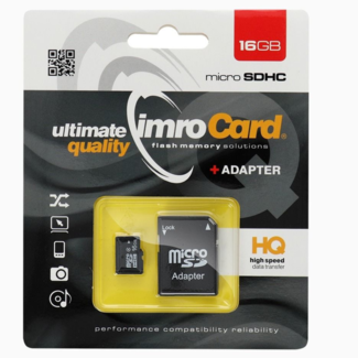 Imro Imro - Micro SD Kaart 16 GB - Geheugenkaart Met Adapter