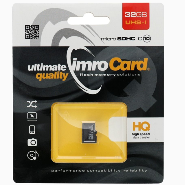 Imro - Micro SD Kaart 32 GB - Geheugenkaart - Class 10 UHS