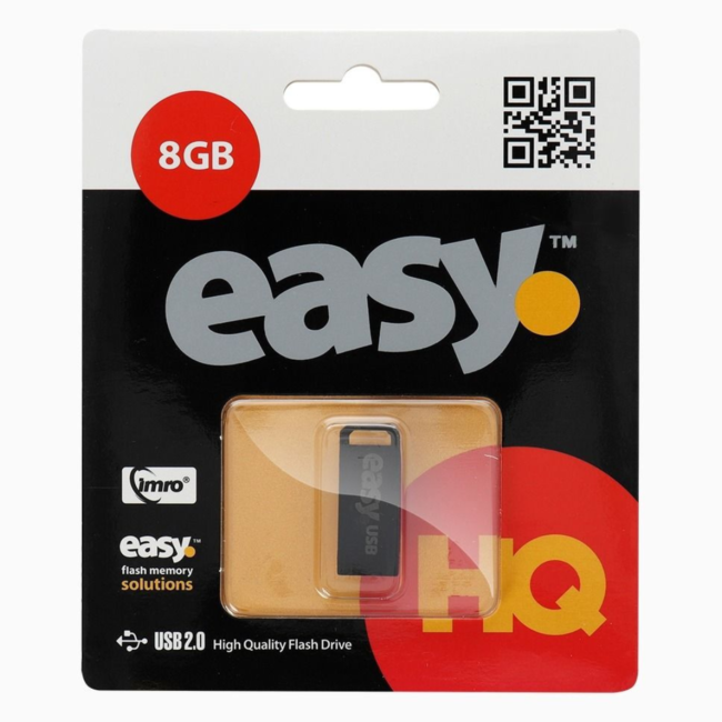 Imro - Easy USB Stick 2.0 - Flash Drive - 8 GB - Eco - Zwart