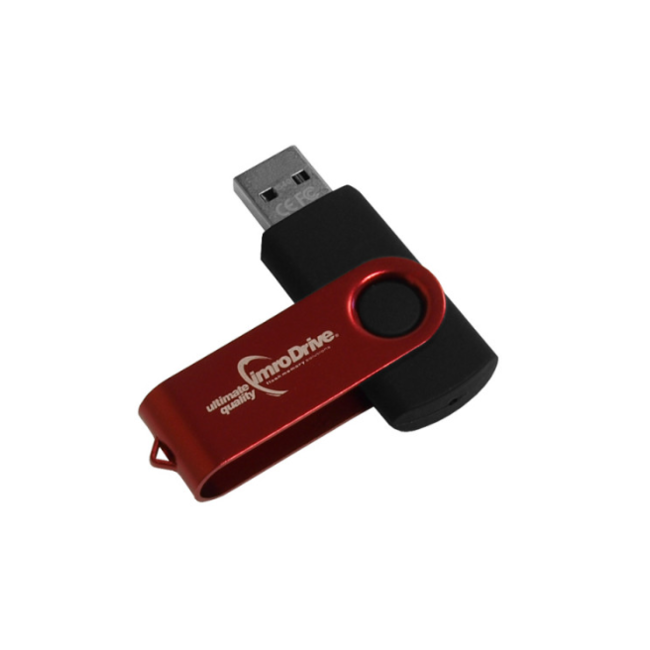 Imro - USB Geheugenstick - Axis - USB 2.0 - 32 GB - Zwart/Rood