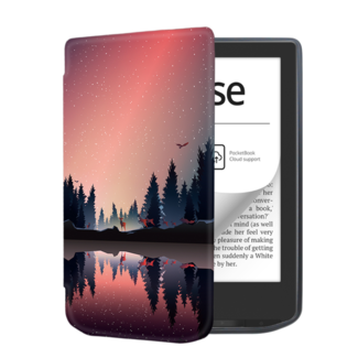 Case2go Case2go - E-reader Hoes geschikt voor PocketBook Verse / Pro - Sleepcover - Auto/Wake functie - Magnetische sluiting - Zonsondergang