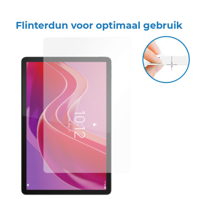 Case2go - Tablet Screenprotector geschikt voor Lenovo Tab M11 - 11 Inch - Tempered Glass - Case Friendly - Transparant