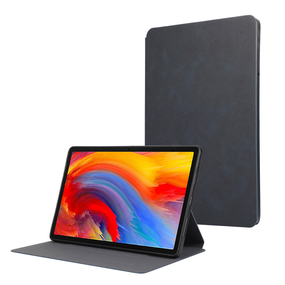Case2go - Tablet Hoes geschikt voor Lenovo Tab M11 - Simple Leather Case - Book Case - 11 inch - Donker Blauw afbeelding