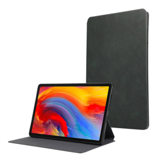 Case2go Case2go - Tablet Hoes geschikt voor Lenovo Tab M11 - Simple Leather Case - Book Case - 11 inch - Donker Groen
