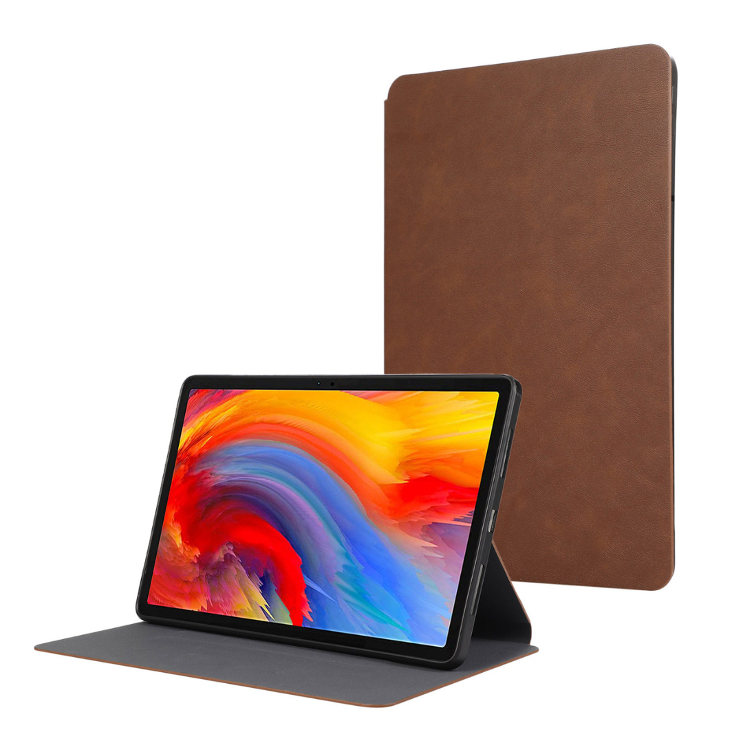 Case2go - Tablet Hoes geschikt voor Lenovo Tab M11 - Simple Leather Case - Book Case - 11 inch - Bruin afbeelding