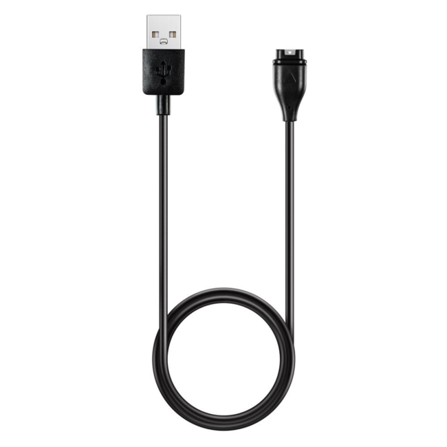 Oplaadkabel geschikt voor Garmin Instinct / Forerunner / Fenix  / Vivoactive kabel - USB kabel - 1.0 meter - Zwart