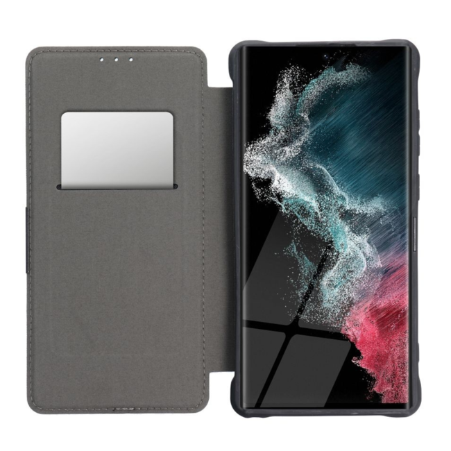 Case2go - Telefoonhoesje geschikt voor Samsung Galaxy S23 FE - Schokbestendige Book Case - Donker Blauw