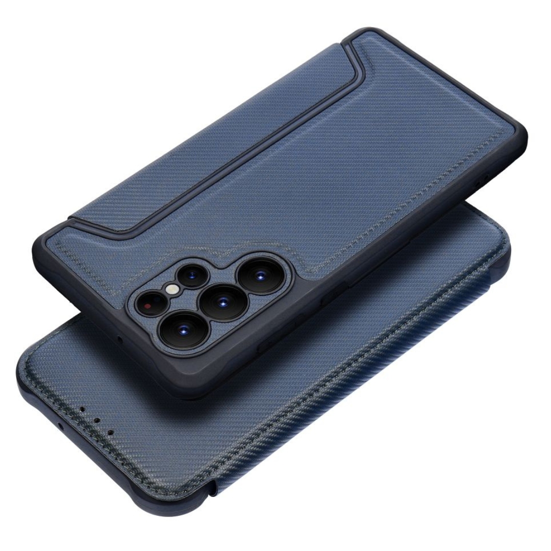 Case2go - Telefoonhoesje geschikt voor Samsung Galaxy S24 - Schokbestendige Book Case - Donker Blauw afbeelding