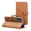 Case2go - Book Case geschikt voor Samsung Galaxy S24 - Portemonnee Hoesje - Bruin