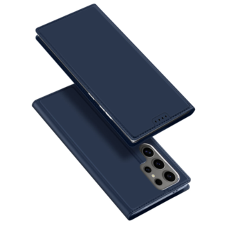 Dux Ducis Dux Ducis - Telefoon Hoesje geschikt voor de Samsung Galaxy S24 Ultra - Skin Pro Book Case - Donker Blauw