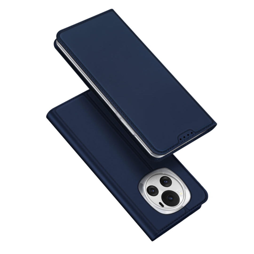 Dux Ducis - Telefoon Hoesje geschikt voor de Honor Magic 6 - Skin Pro Book Case - Donker Blauw afbeelding