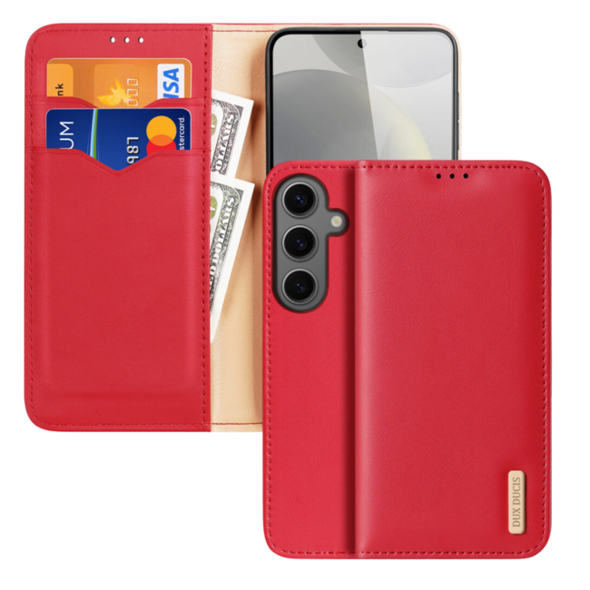 Dux Ducis - Telefoonhoesje geschikt voor Samsung Galaxy S24 - Hivo Series Case - Rood