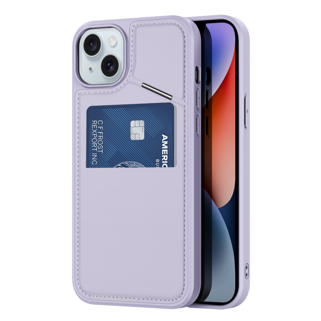 Dux Ducis - Telefoon Hoesje geschikt voor de Apple iPhone 15 Plus - Hoesje geschikt voor Magsafe Magneet - Rafi Mag Series - Back Cover - Paars afbeelding