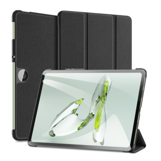 Dux Ducis Dux Ducis - Tablet hoes geschikt voor OnePlus Pad Go/ OPPO Pad Air2 - Domo Tri-fold Case - Auto Wake/Sleep functie - Zwart