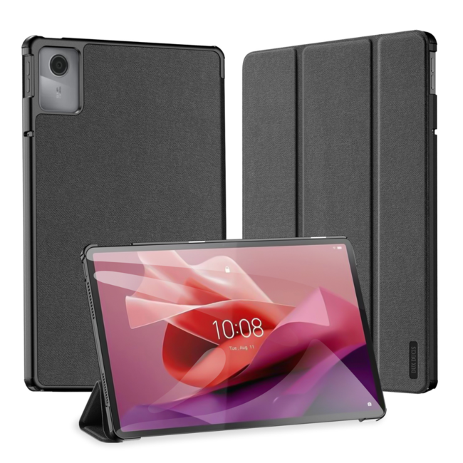 Dux Ducis - Tablet hoes geschikt voor Lenovo Tab M11 - Domo Tri-fold Case - Auto Wake/Sleep functie - Zwart