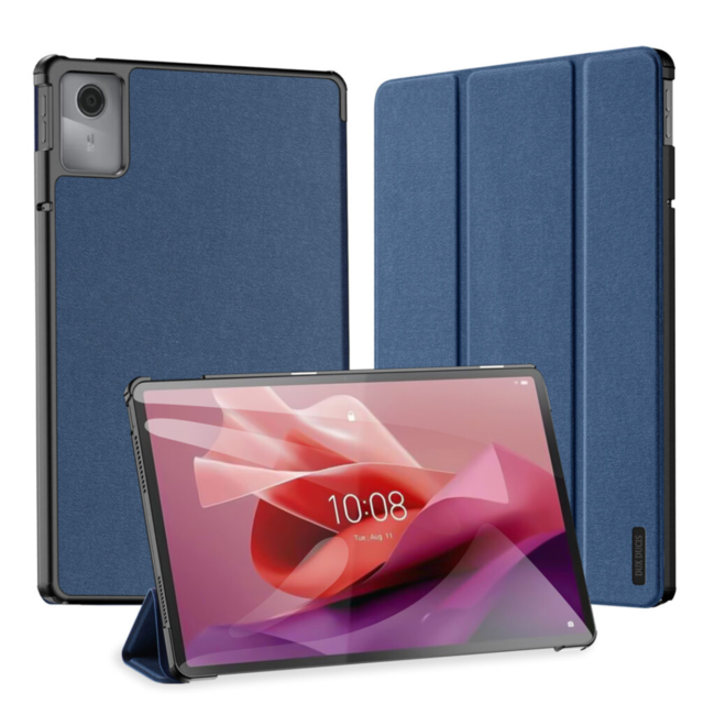 Dux Ducis - Tablet hoes geschikt voor Lenovo Tab M11 - Domo Tri-fold Case - Auto Wake/Sleep functie - Donker Blauw