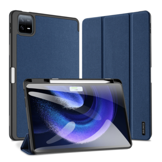 Dux Ducis Dux Ducis - Tablet hoes geschikt voor Xiaomi Pad 6 / Pad 6 Pro - Domo Tri-fold Case - Auto Wake/Sleep functie - Met Pen Houder - Donker Blauw