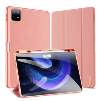 Dux Ducis Dux Ducis - Tablet hoes geschikt voor Xiaomi Pad 6 / Pad 6 Pro - Domo Tri-fold Case - Auto Wake/Sleep functie - Met Pen Houder - Roze