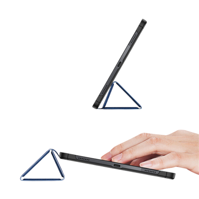 Dux Ducis - Tablet hoes geschikt voor Xiaomi Pad 6 / Pad 6 Pro - Domo Tri-fold Case - Auto Wake/Sleep functie - Met Pen Houder - Roze