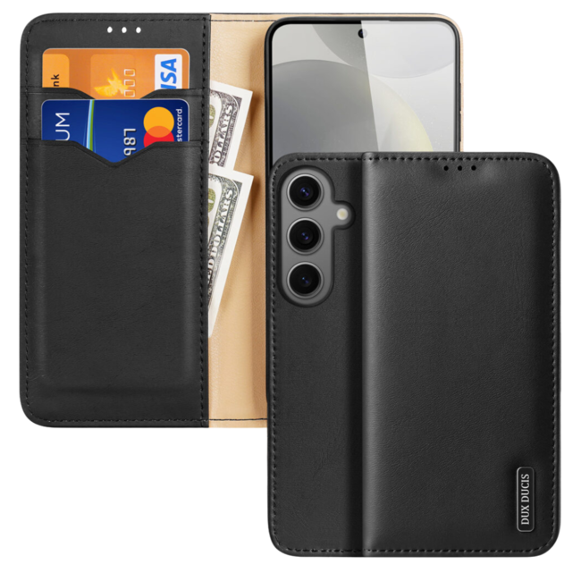 Dux Ducis - Telefoon Hoesje geschikt voor de Samsung Galaxy S24 Plus - Hivo Series - Book Case - Zwart