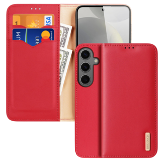 Dux Ducis Dux Ducis - Telefoon Hoesje geschikt voor de Samsung Galaxy S24 Plus - Hivo Series - Book Case - Rood