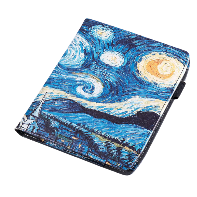 Case2go - E-reader hoes geschikt voor Pocketbook Era - Sleepcover - Auto/Wake functie - Met handstrap - Sterrenhemel