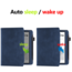 Case2go - E-reader hoes geschikt voor Pocketbook Era - Sleepcover - Auto/Wake functie - Met handstrap - Donker Blauw