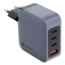 Forcell - Adapter - met 3 x USB C en USB A aansluitingen - 100W - Quick Charge 4.0 - Grijs