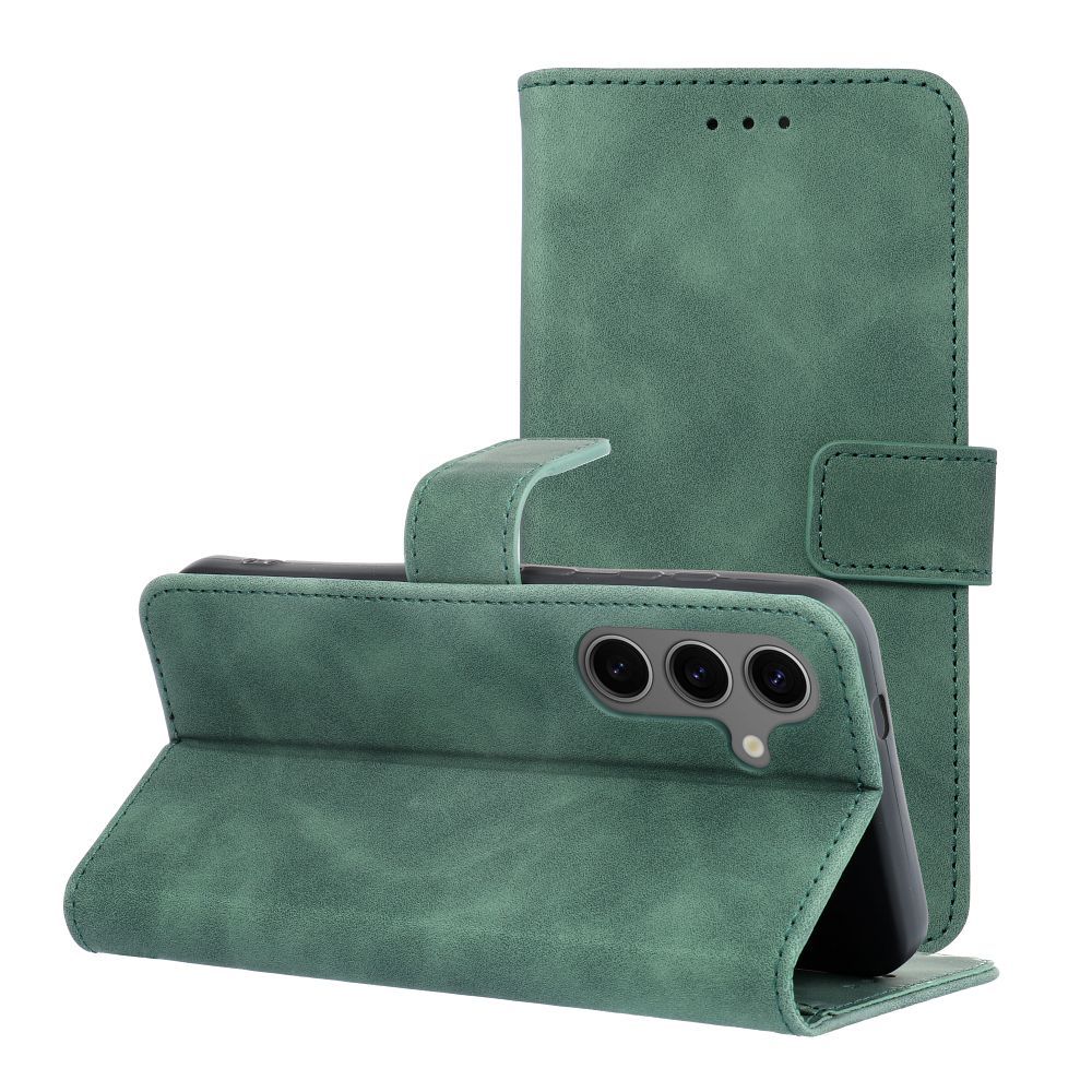 Case2go - Book Case geschikt voor Xiaomi Redmi Note 13 4G / 5G - Portemonnee Hoesje - Groen afbeelding