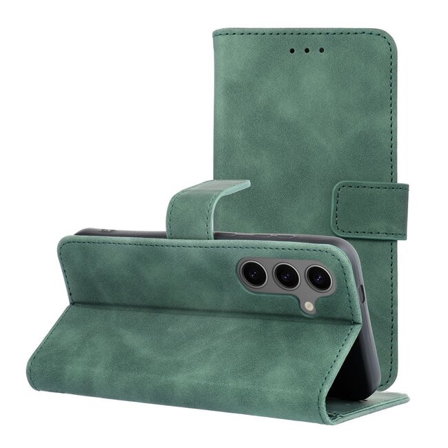 Case2go - Book Case geschikt voor Xiaomi Redmi Note 13T - Portemonnee Hoesje - Groen