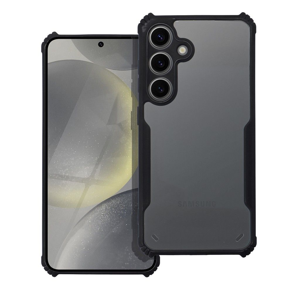 Case2go - Hoesje geschikt voor Samsung Galaxy S24 Plus - Shockproof Back Cover - Anti Drop Case - Zwart afbeelding