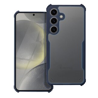 Case2go Case2go - Hoesje geschikt voor Samsung Galaxy S24 Ultra - Shockproof Back Cover - Anti Drop Case - Donker Blauw