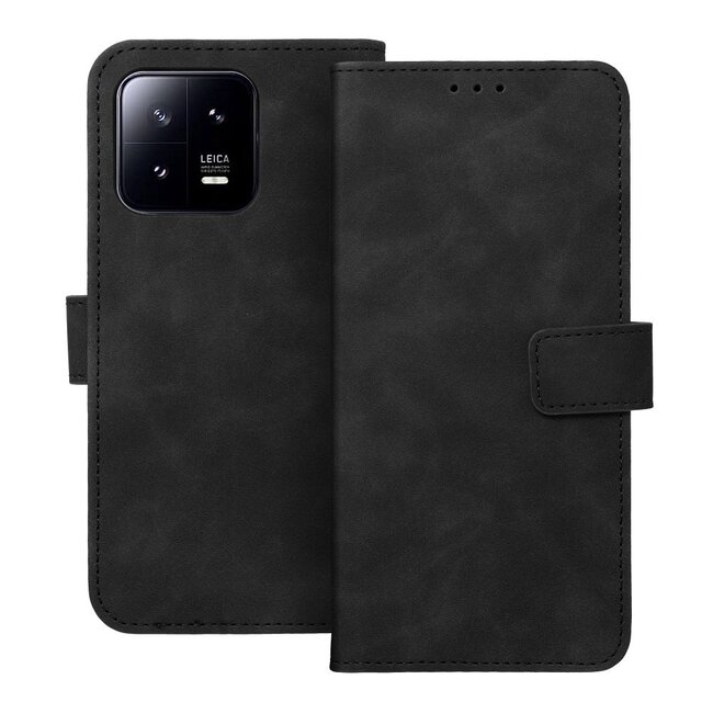 Case2go - Book Case geschikt voor Xiaomi Redmi Note 13 Pro Plus 4G / 5G - Portemonnee Hoesje - Zwart