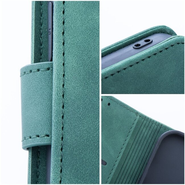 Case2go - Book Case geschikt voor Xiaomi Redmi Note 13 Pro 4G / 5G - Portemonnee Hoesje - Groen