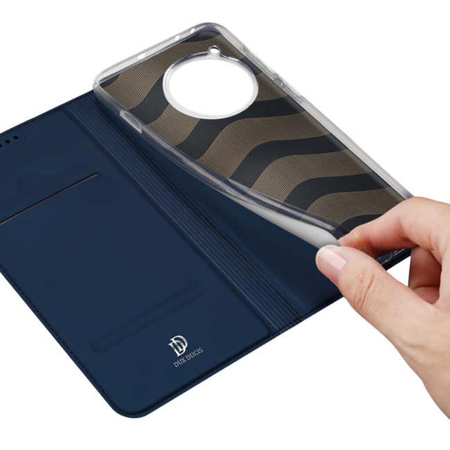 Dux Ducis - Telefoon Hoesje geschikt voor de OnePlus Ace 3/12R - Skin Pro Book Case - Blauw