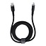 WIWU - USB-C naar USB-C kabel - USB C Snellader - Gevlochten Kabel - 1.2 meter - Zwart