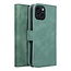 Case2go - Telefoonhoesje geschikt voor iPhone 15 - Wallet Book Case - Met Magnetische Sluiting - Groen