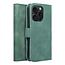 Case2go - Telefoonhoesje geschikt voor iPhone 15 Pro Max - Wallet Book Case - Met Magnetische Sluiting - Groen