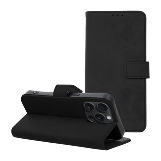 Case2go Case2go - Telefoonhoesje geschikt voor iPhone 15 Pro Max - Wallet Book Case - Met Magnetische Sluiting - Zwart