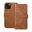 Case2go - Telefoonhoesje geschikt voor iPhone 15 - Wallet Book Case - Met Magnetische Sluiting - Bruin