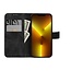 Case2go - Telefoonhoesje geschikt voor iPhone 15 Pro - Wallet Book Case - Met Magnetische Sluiting - Zwart
