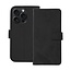 Case2go - Telefoonhoesje geschikt voor iPhone 15 Pro - Wallet Book Case - Met Magnetische Sluiting - Zwart