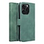 Case2go - Telefoonhoesje geschikt voor iPhone 14 Pro Max - Wallet Book Case - Met Magnetische Sluiting - Groen