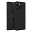 Case2go - Telefoonhoesje geschikt voor iPhone 13 Pro - Wallet Book Case - Met Magnetische Sluiting - Zwart