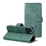 Case2go - Telefoonhoesje geschikt voor iPhone 13 - Wallet Book Case - Met Magnetische Sluiting - Groen