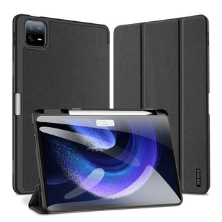 Dux Ducis Dux Ducis - Tablet hoes geschikt voor Xiaomi Pad 6S Pro - Domo Tri-fold Case - Auto Wake/Sleep functie - Met Pen Houder - Zwart