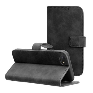 Case2go Case2go - Telefoonhoesje geschikt voor iPhone 7/8/SE 2020 - Wallet Book Case - Met Magnetische Sluiting - Zwart