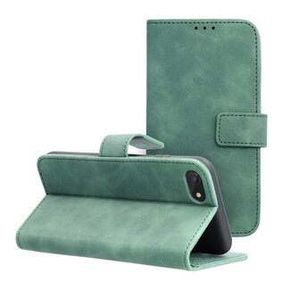 Case2go Case2go - Telefoonhoesje geschikt voor iPhone 7/8/SE 2020 - Wallet Book Case - Met Magnetische Sluiting - Groen