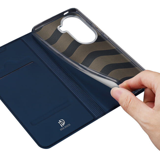 Dux Ducis - Telefoon Hoesje geschikt voor de OPPO Reno11 Pro - Skin Pro Book Case - Blauw